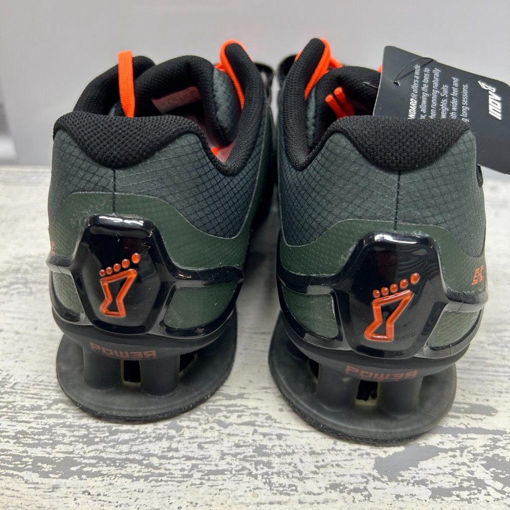 Inov-8 FASTLIFT 335 (Men): Elevate Performance in Thyme/Black/Orange - Picture 9 of 10